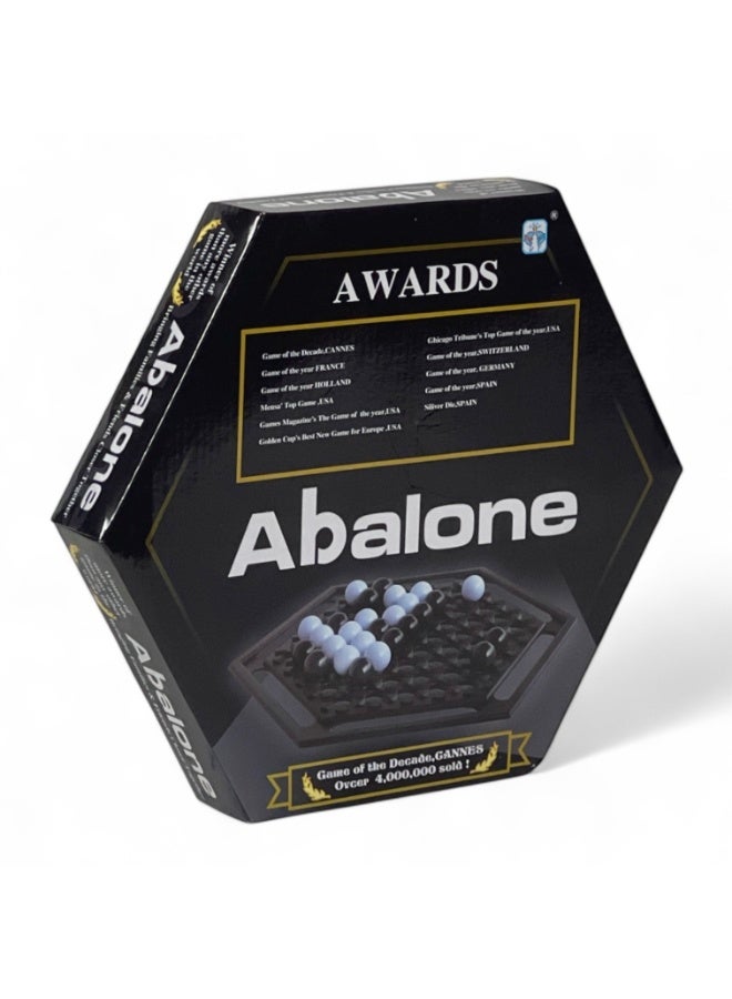 Abalone Highly Strategic Education Board Game Fun-Filled Activity With Black And White Marbles - Image 5